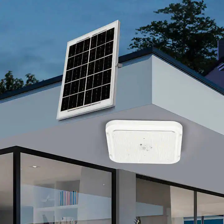 Aplica LED 100W, 200W sau 300W cu Panou Solar, Interior/Exterior, Plafoniera Patrata, Lumina Rece/Calda Imagine secundară a produsului