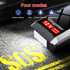 Robot Pornire Auto Portabil 600A, Jump Starter 12V cu Acumulator 6000mAh, Ecran LCD si Port USB