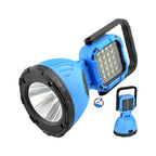 Lanterna portabila multifunctionala cu incarcare solara si reincarcabila prin USB, cu lumina de lucru ajustabila