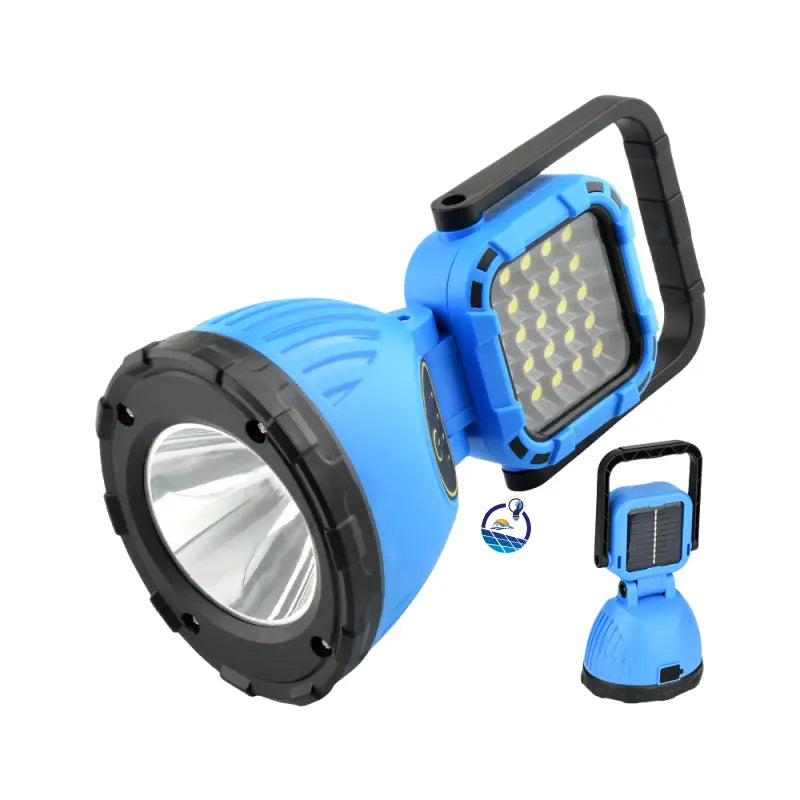 Lanterna portabila multifunctionala cu incarcare solara si reincarcabila prin USB, cu lumina de lucru ajustabila