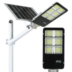 Lampă solara stradala LED SMD, cu panou solar, telecomanda si brat montare