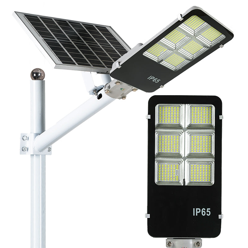 Lampă solara stradala LED SMD, cu panou solar, telecomanda si brat montare