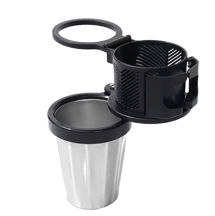 Organizator auto multifunctional suport 3 pahare, universal, negru/gri Imagine principală a produsului