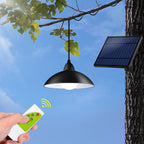 Lampă solara suspendata cu 2 becuri LED, telecomanda, 50W