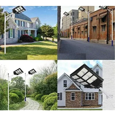 Lampă solara stradala 600W/800W/1000W, Telecomanda, suport metalic