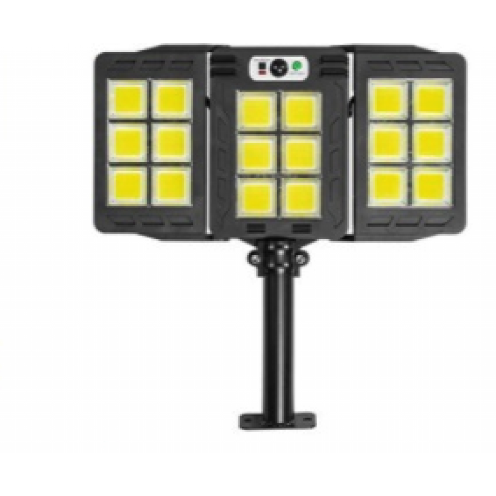 Lampă Solara Stradala Tripla 200W COB – Autonoma, IP65, Senzor Miscare