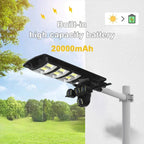 Lampă cu panou solar, 450 W, cu 3 camere supraveghere incorporate, slot sim, 4G, 12MP