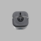 Pompa de aer electrică portabilă cu lanternă LED – 3 moduri luminoase, 5 duze, USB reîncărcabilă