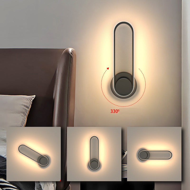 Lampă de perete LED, rotativa 330°, lumina calda 12W