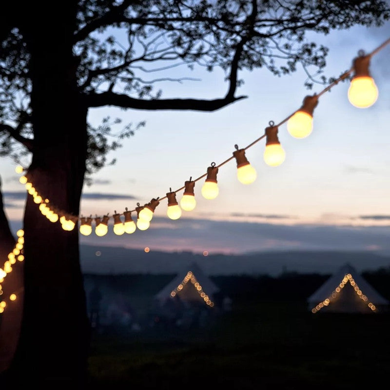 Ghirlanda luminoasa pentru gradina 5m, 10m sau 20m, lumina calda (3000 K), protectie IP44, 20/40 becuri LED Imagine principală a produsului