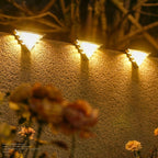 Set 2 Lampi Solare LED pentru Trepte si Terasa – Triunghiulara, 22 LED, Lumina Calda, Impermeabila