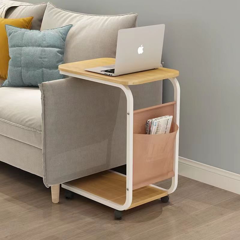 Masa de colt multifunctionala cu raft pentru carti, design modern si practic Imagine secundară a produsului