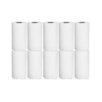 Set 10 role hartie termica pentru imprimanta termica sau casa de marcat, 57x25mm