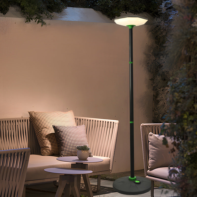 Lampă solara LED 200W, iluminare inteligenta in 3 culori, telecomanda si stalp inclus