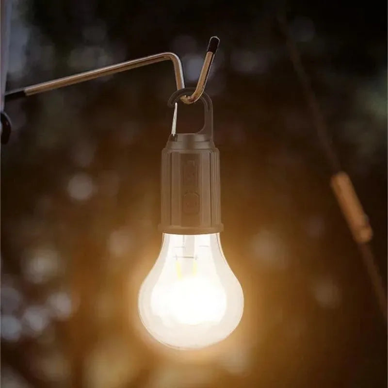 Set 4 becuri LED Retro cu decor de iluminare, pentru camping în Aer Liber, suspendate cu incarcare Tip-C Fast