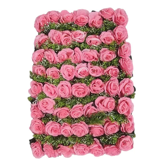 Panou Floral Artificial cu 56 de Trandafiri – 60 x 40 cm Imagine principală a produsului
