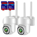Pachet Cameră de supraveghere WIFI pentru exterior cu Card 32GB Inclus, HD panoramica, vedere nocturna