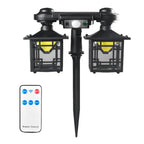 Lampă solara dubla pentru perete cu senzor de miscare si telecomanda 192 LED, JD-2219A