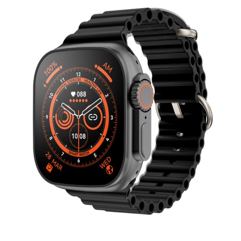 Ceas inteligent SmartWatch Z68 Ultra, compatibil cu orice telefon, apel Bluetooth, Încărcător wireless, metal