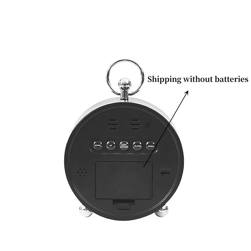 Ceas desteptator digital LED 4, 4" cu afisaj color, comanda vocala si alarme personalizabile - trezeste ecranul