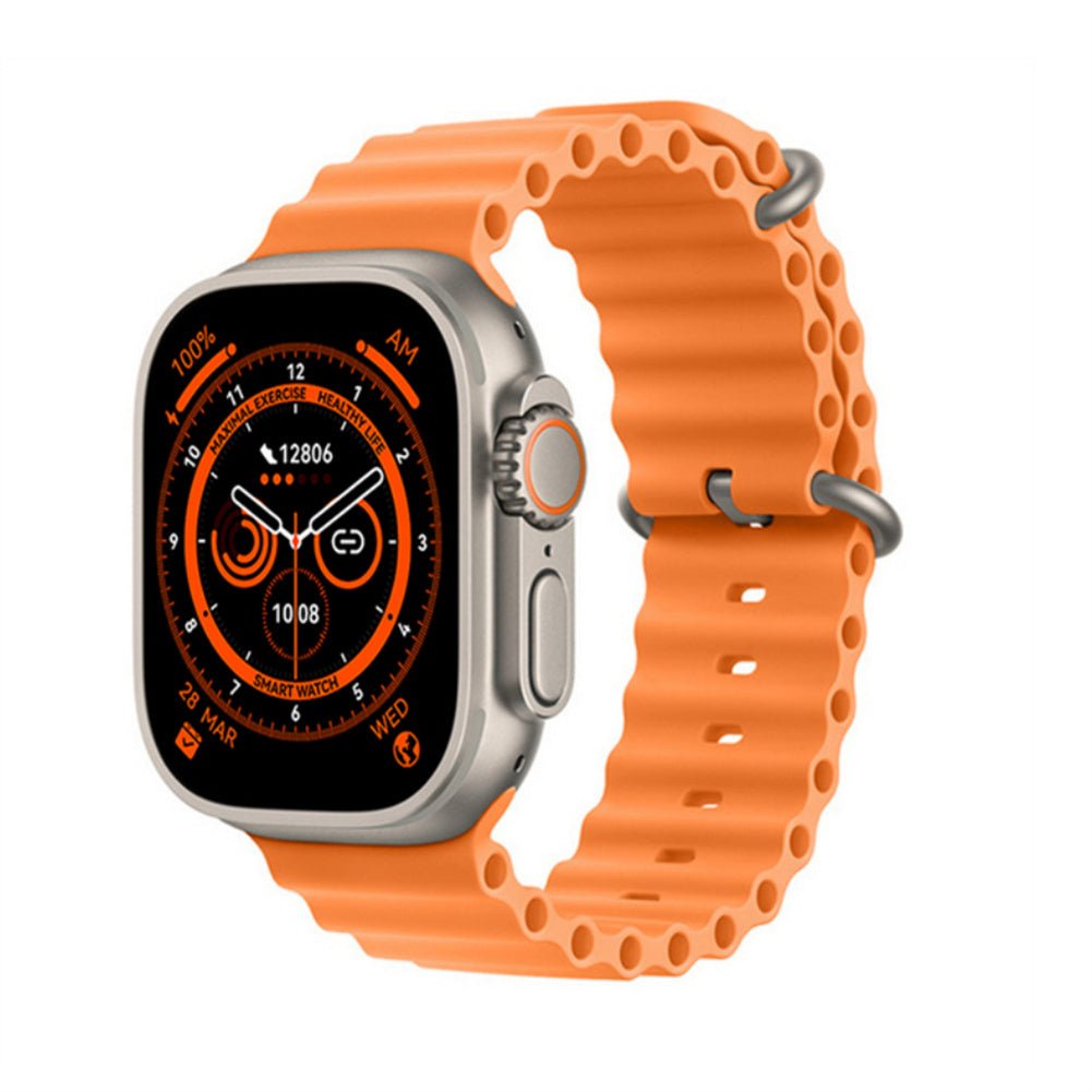 Ceas inteligent SmartWatch Z68 Ultra, compatibil cu orice telefon, apel Bluetooth, Încărcător wireless, metal Imagine principală a produsului