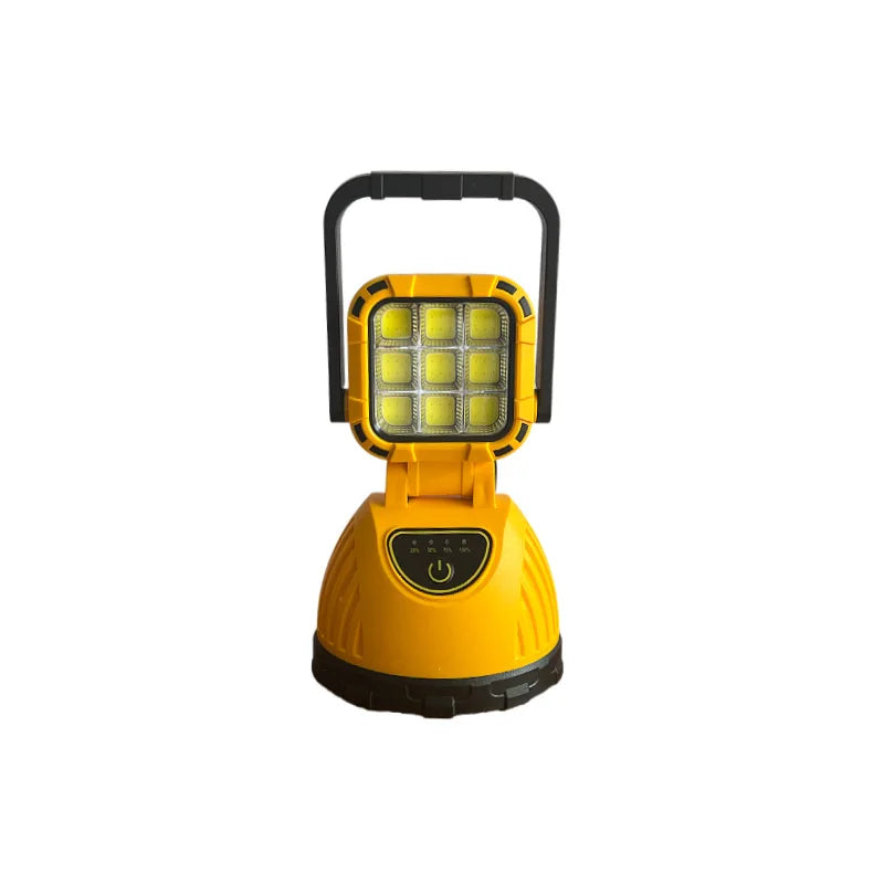 Lanterna portabila multifunctionala cu incarcare solara si reincarcabila prin USB, cu lumina de lucru ajustabila