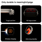 Ceas inteligent SmartWatch Z68 Ultra, compatibil cu orice telefon, apel Bluetooth, Încărcător wireless, metal