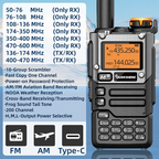 Statie Radio emisie-receptie Walkie Talkie Quansheng UV-K5 5W, UHF, VHF