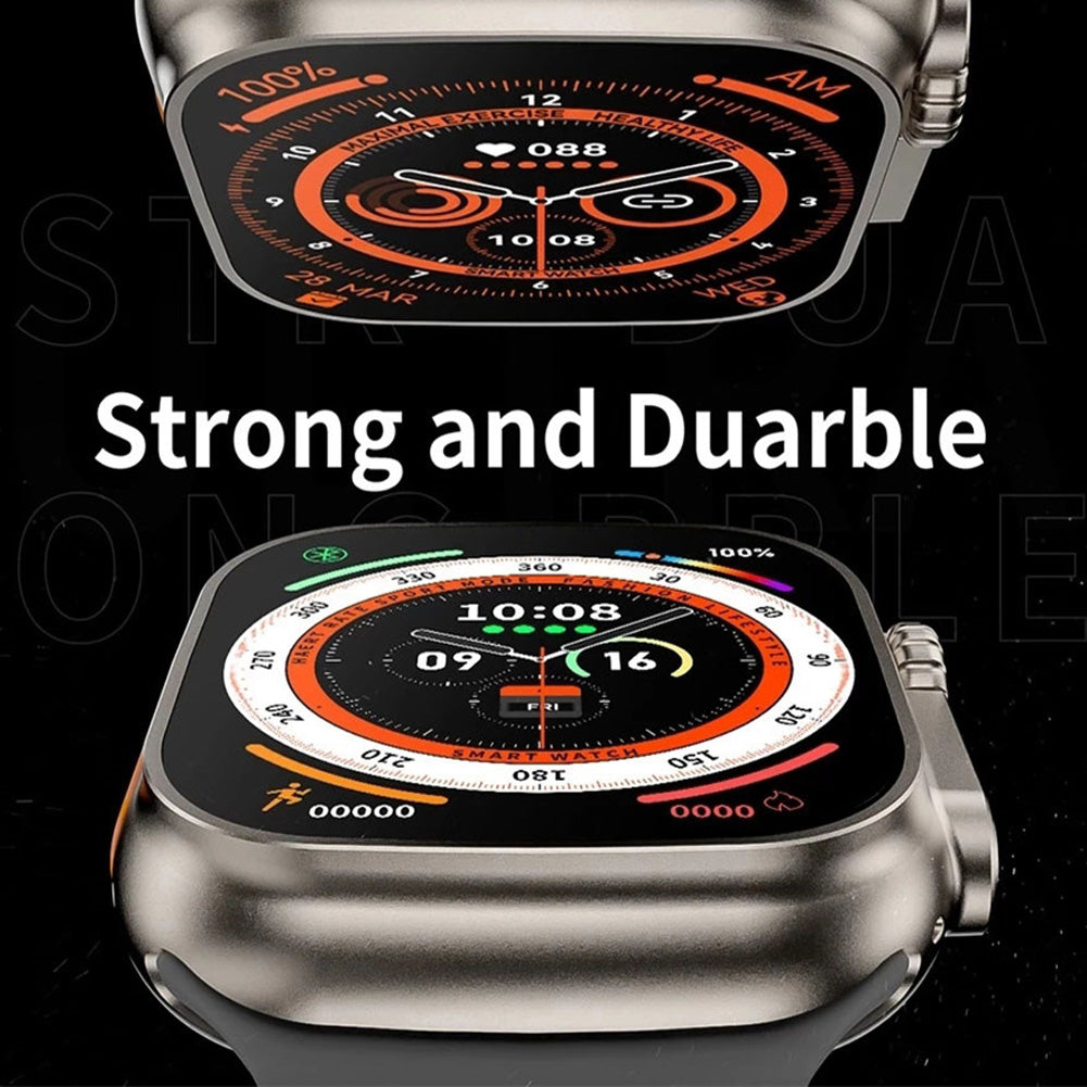 Ceas inteligent SmartWatch Z68 Ultra, compatibil cu orice telefon, apel Bluetooth, Încărcător wireless, metal
