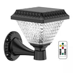 Lampă solara de perete, lumina calda si RGB, cu telecomanda, hexagonala, 6w