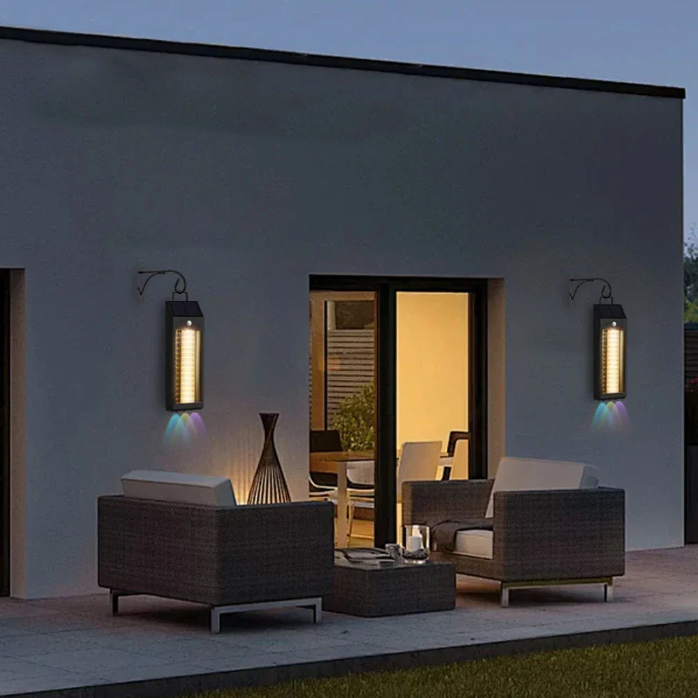 Lampă solara LED 33 cm, senzor miscare, 3 moduri de lumina, panou solar 5.5V/1.6W, rezistenta la apa