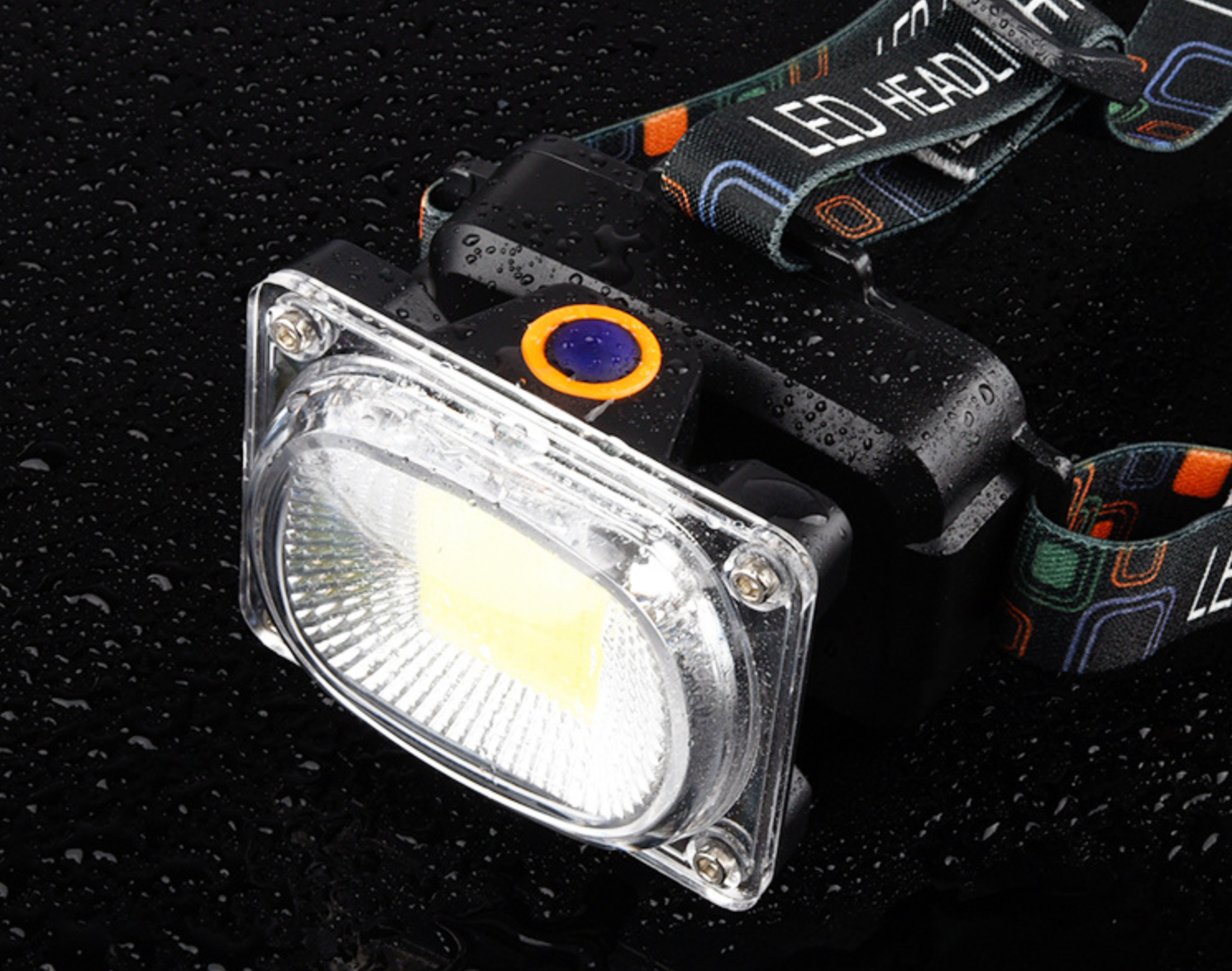 Lanterna reincarcabila de cap cu LED mare 2.5 cm, model LL-6651 Imagine secundară a produsului
