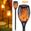 Lampă solara tip torta cu efect flacara, varianta mare 78cm, 96LED