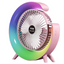 Mini ventilator de birou rotund cu LED RGB pentru Casă Modernă