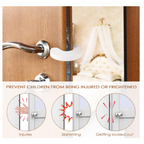 Set 5 opritoare pentru protectie din spuma pentru usa, Alb/Maro