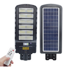 Lampă Solara Stradala, Dreptunghiulara 600W cu 12 Celule Telecomanda si Suport Metalic, Lumina Puternica