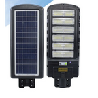 Lampă Solara Stradala, Dreptunghiulara 600W cu 12 Celule Telecomanda si Suport Metalic, Lumina Puternica