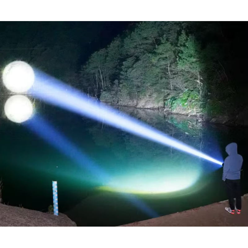 Lanterna LED Profesionala CB 519B Reincarcabila, Metalica, cu Zoom Telescopic