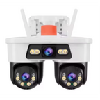 Cameră de supraveghere JORTAN, WIFI, Tripla, 9MP, PTZ 355°, 3 Lentile, IP66, Audio Bidierctional