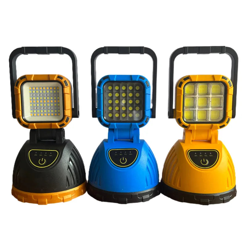 Lanterna portabila multifunctionala cu incarcare solara si reincarcabila prin USB, cu lumina de lucru ajustabila Imagine secundară a produsului