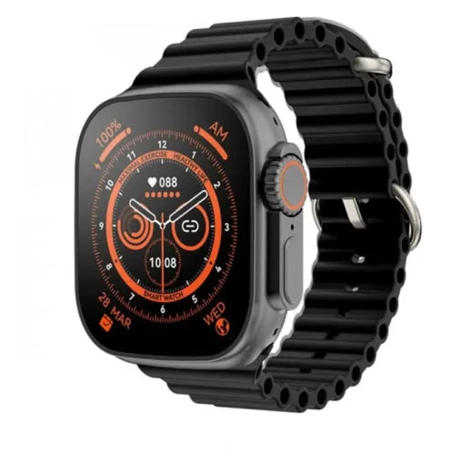Ceas inteligent SmartWatch Z68 Ultra, compatibil cu orice telefon, apel Bluetooth, Încărcător wireless, metal Imagine secundară a produsului
