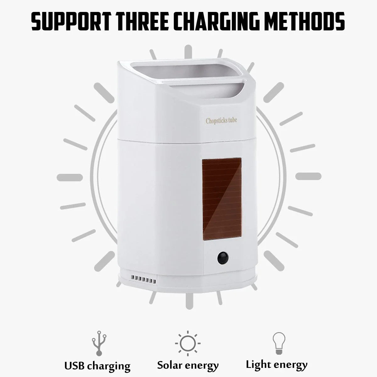 Sterilizator tacamuri cu lumina UV cu incarcare solara Imagine secundară a produsului
