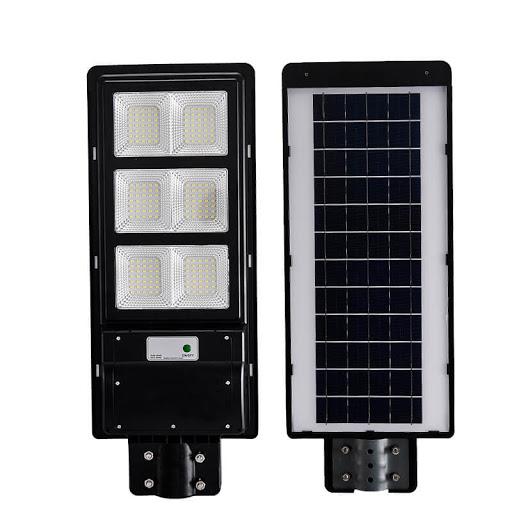 Lampă stradala proiector LED cu Incarcare Solara prin Panou Fotovoltaic + telecomanda