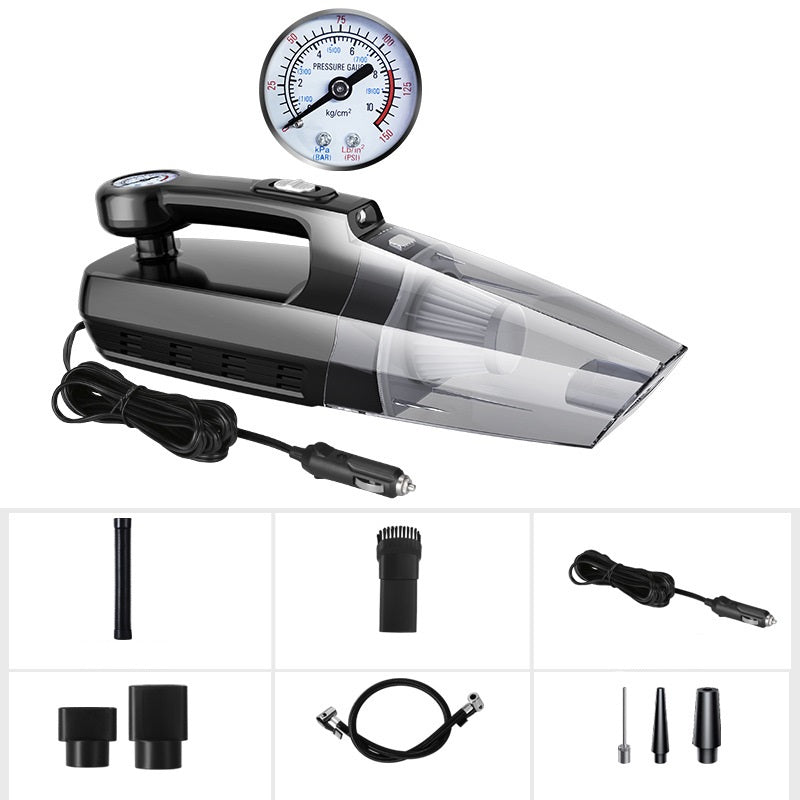 Aspirator auto si compresor 2 in 1, filtru praf detasabil, 12V, 120W Imagine principală a produsului