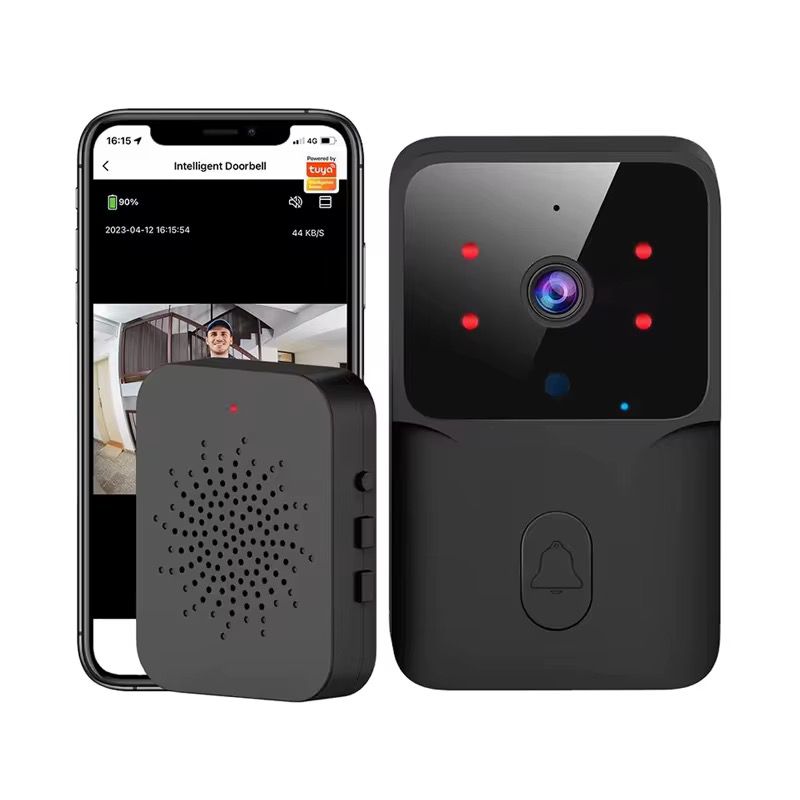 Sonerie Video Smart, Camera Supraveghere 4K WIFI, Night Vision Imagine secundară a produsului