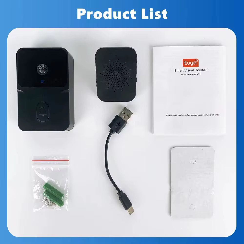 Sonerie Video Smart, Camera Supraveghere 4K WIFI, Night Vision
