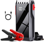 Robot Pornire Auto Portabil 600A, Jump Starter 12V cu Acumulator 6000mAh, Ecran LCD si Port USB