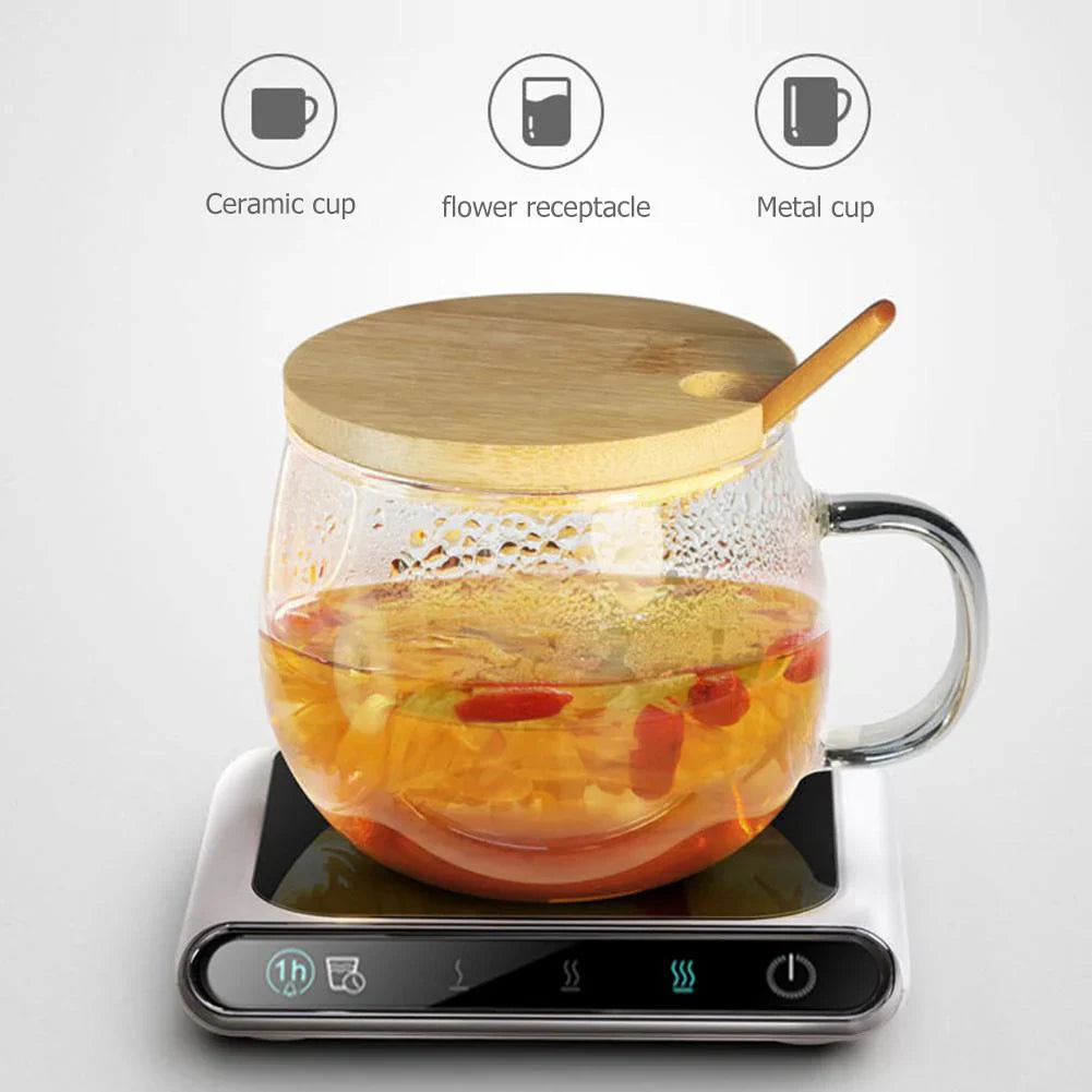Incalzitor electric smart pentru cana cafea, ceai si alte bauturi, incarcare USB