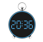 Ceas desteptator digital LED 4, 4" cu afisaj color, comanda vocala si alarme personalizabile - trezeste ecranul