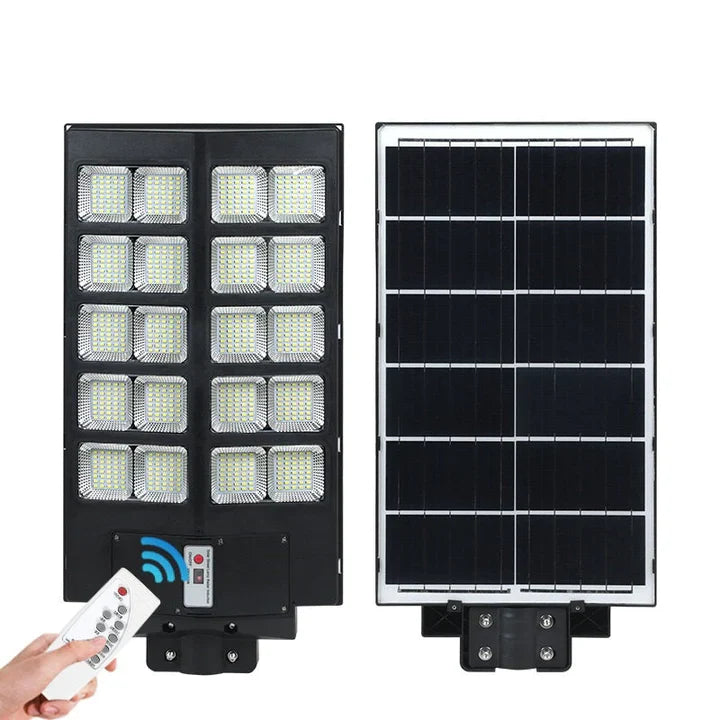 Lampă solara stradala 600W/800W/1000W, Telecomanda, suport metalic
